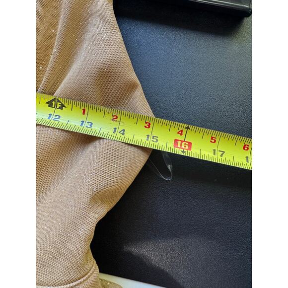 Babyboo Pippa Mini Dress Halter Gold Sparkle Size XL NEW - Picture 9 of 9